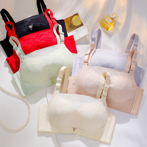 238#  Summer New Bralette-style Wire-free Bra Sexy Small Cup Nubra Medium Cup Underwear