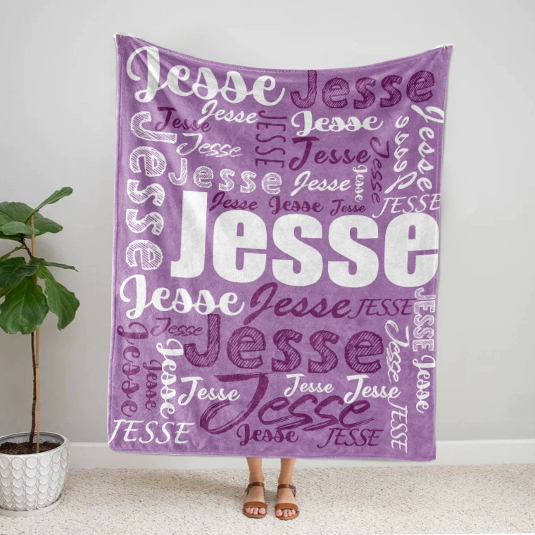 Персонаж повторяет имя двухсторонний фланелевый одеяло FBA кондиционер одеяло для сна через границу