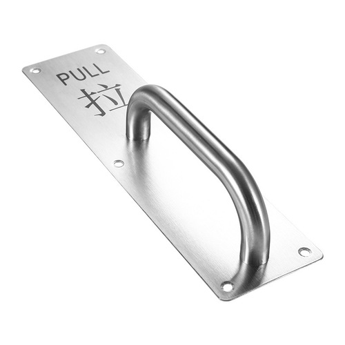 Wholesale metal door handles, minimalist stainless steel sliding plate escape door handles, wooden fire doors, surface-mounted door handles