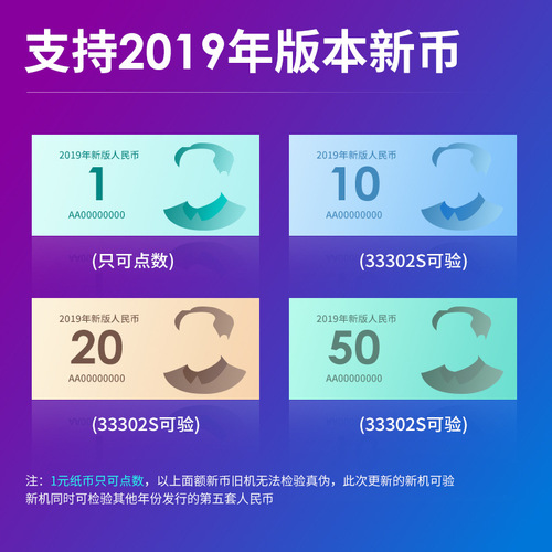 The Delixi 33302S bill counting machine supports the 2024 new version of RMB intelligent voice C-class portable retail bill validator.