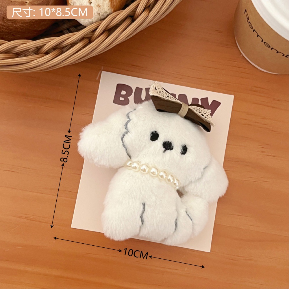 3 clip para el cabello de la muñeca del cachorro Perla