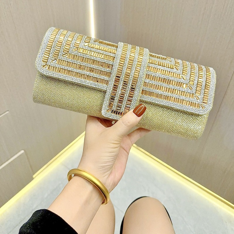 New Cross-border Rhinestone Bag Flash Women's Hand Bag Chain Shoulder Crossbody Dinner Dress Bag Bridal Banquet Bag New Cross-border Rhinestone Bag Flash Women's Hand Bag Chain Shoulder Crossbody Dinner Dress Bag Bridal Banquet Bag