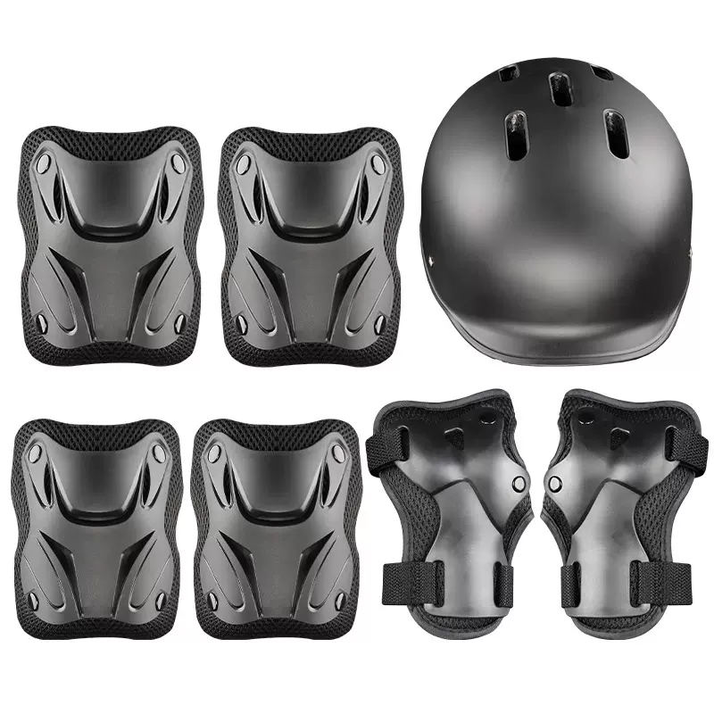 儿童男女轮滑护具骑行头盔套装平衡车自行车滑板溜冰护膝防护装备