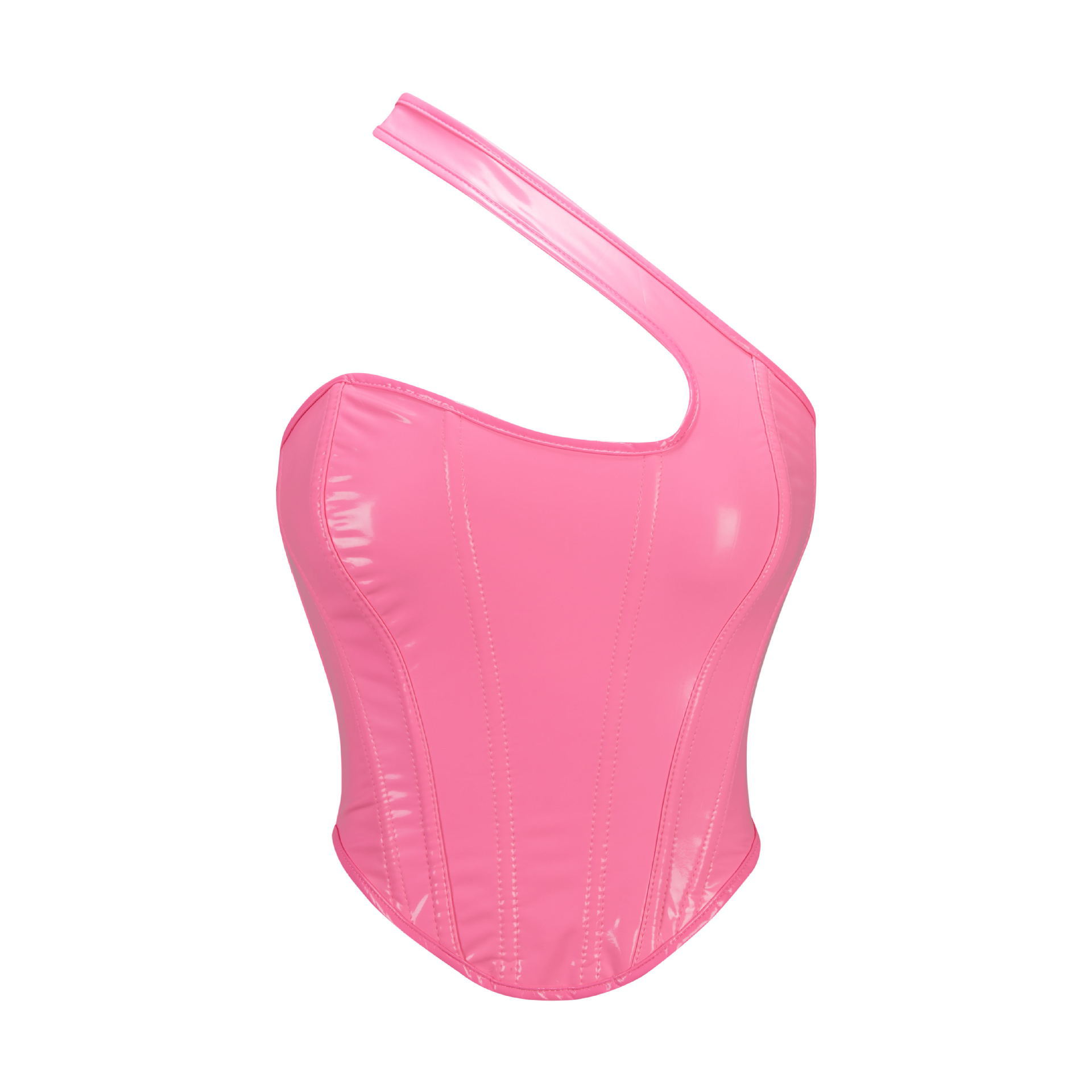 Nuevo cross-border europeo y americano chaleco de hombro chaleco de hueso de pescado sexy cintura descubierta comercio exterior al por mayor