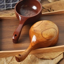 老式木水瓢泡澡洗澡木水勺厨房木头木瓢勺打舀挖盛水瓢家用大容量