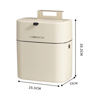 9L Wall-Mounted Garbage Can with 100% New Material, Long Cylinder Shape, Perfect for Home Use
