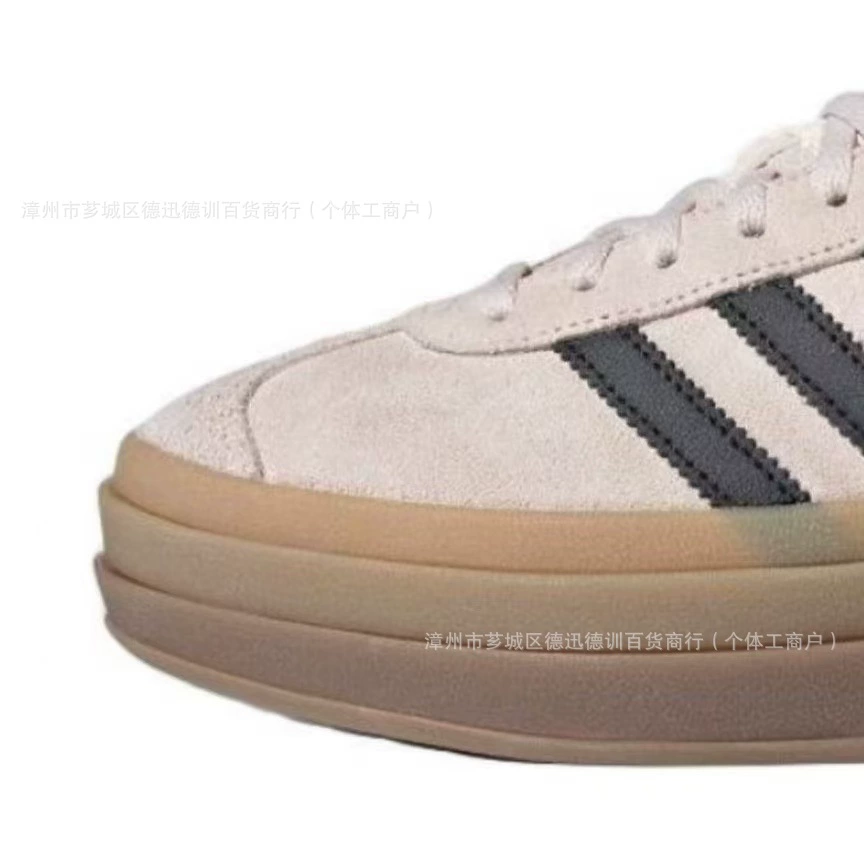 Подлинные оригинальные кожаные туфли Gazelle Adidas низкого кроя, массивная подошва, кроссовки, стиль змеи года, тренировочные кроссовки AD
