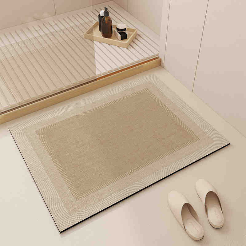 La alfombra de barro de diatomeas Wabifeng absorbe agua, es resistente a la suciedad y es fácil de cuidar.