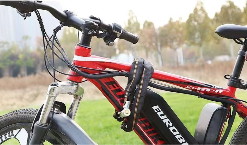 Pure copper bicycle chain lock, electric vehicle lock, mountain bike lock, battery lock, anti-theft, thickened, rust-resistant, anti-shear chain lock