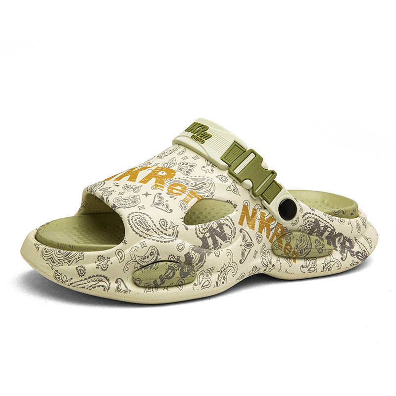 Zapatillas de verano para hombres, sandalias de playa de doble uso para conducir, sandalias de playa de gran tamaño antideslizantes para hombres, sandalias de playa de gran tamaño 46