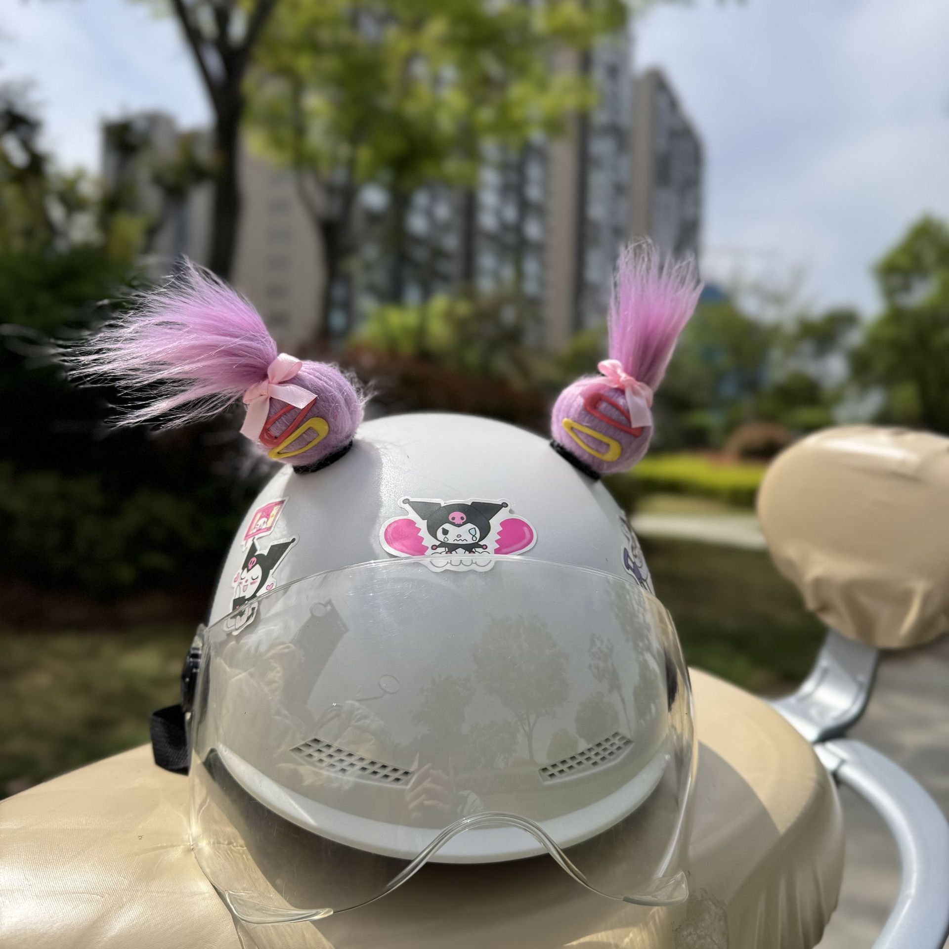 Hairpin, Diàndòngchē Auto Parts and Accessories - purple-pair-helmet-not-included