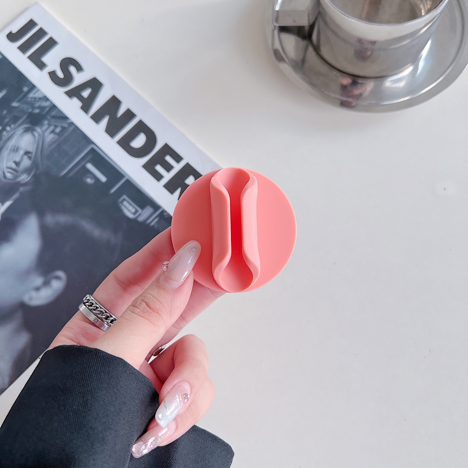 Teléfono móvil pegatina de espalda redonda de 3m esmalte labial esmalte soporte de lápiz labial soporte de teléfono móvil pegatina accesorios generales perezosos