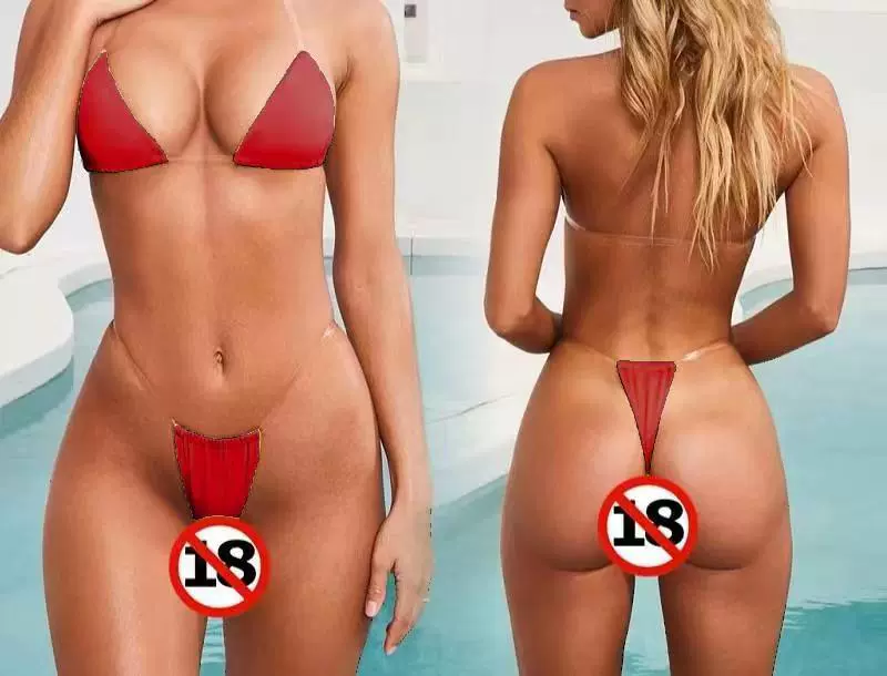 Sexy beach swimwear, invisible multicoloured straps, direct factory sales
