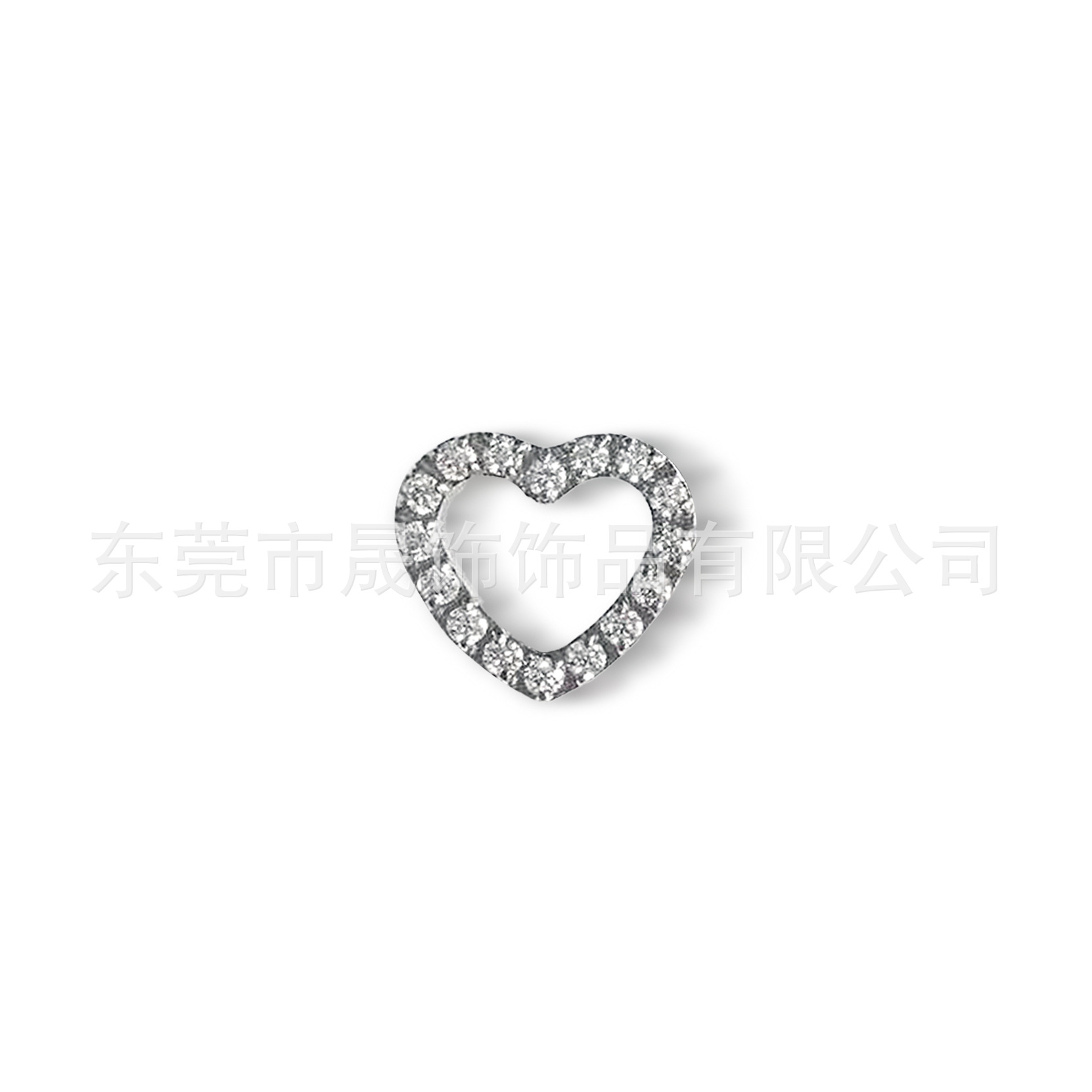 F136 Titanium Alloy Openwork Heart Ear Stud Studded 5A Cubic Zirconia Helix Cartilage Stud G23 Titanium Internal Thread Labret Stud Piercing Jewelry