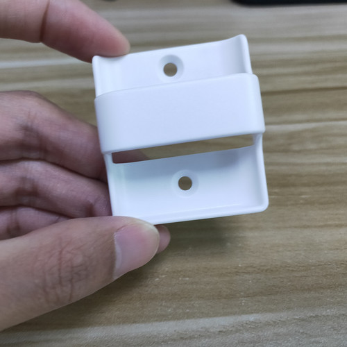 White plastic wireless call button remote base wall-mounted fixed bracket small hook holder transmitter accessory
