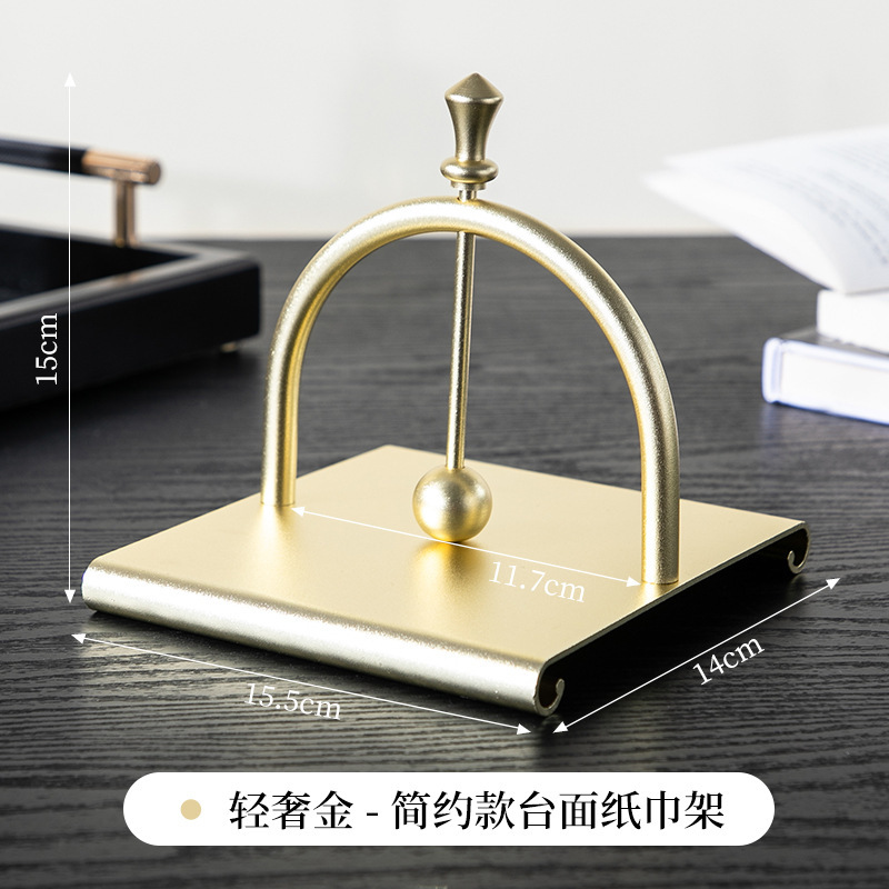 复古立式高级感餐桌纸巾架高端太空铝创意纸巾厨房餐桌桌面纸巾架|undefined
