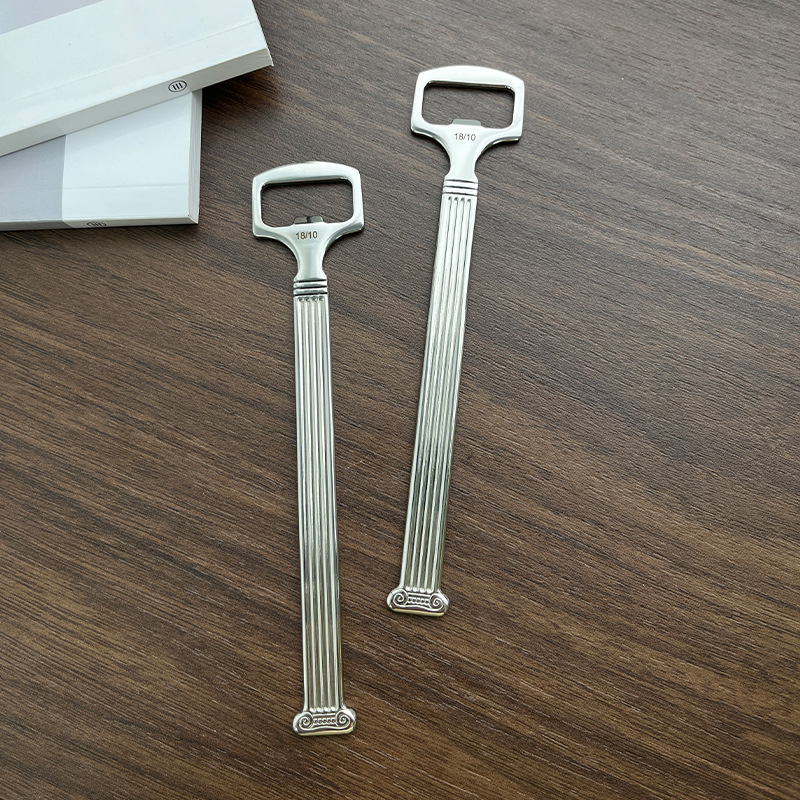 18 / 10 acero inoxidable romano abre botellas abre licores cerveza cóctel creativo casero abre botellas destornillador