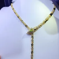 Новый натуральный оливин ожерелье S925 Серебряный инкрустированный основной камень 5*7 мм