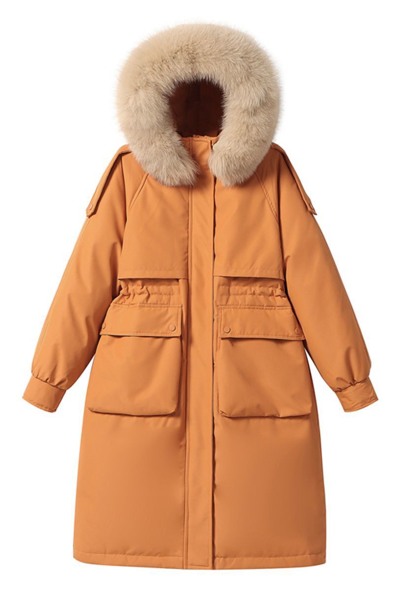 Coat with Fur Collar