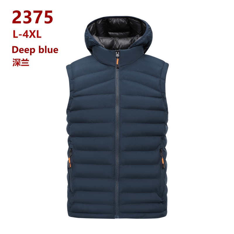 Chaleco de algodón costilla hombre otoño invierno grueso chaleco caliente transfronterizo sin mangas hombro chaqueta fábrica de comercio exterior al por mayor