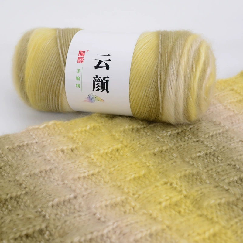 Игра с Юньянь МаХай Мао Рим шарф линия 100 грамм Hand-made хлопковая нить шарф линия окраска модная шерстяная продукция оптом