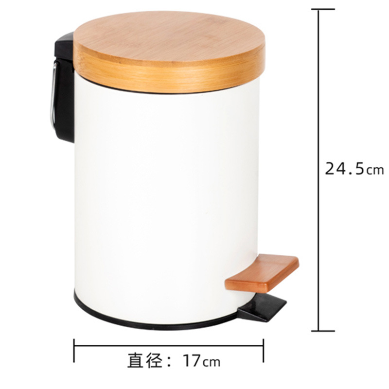 Basura grande creativa con tapa clasificación baño cocina sala de estar inodoro cubierta elástica impermeable Estilo nórdico cesta papel