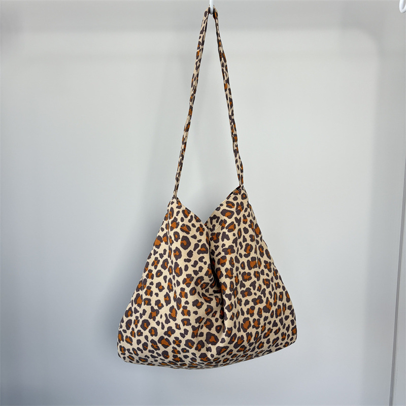 Women's Classic Style Streetwear Printing Flower Leopard Corduroy Shopping Bags display picture 11