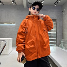 儿童装男童秋装外套2025新款三合一可拆卸中大童冲锋衣春秋款男孩