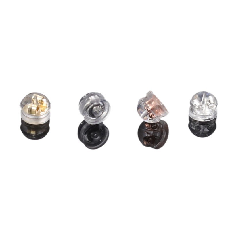 液体シリコンバッグ金diy耳飾りアクセサリー18k真金透明ハンバーグ耳栓イヤリング真珠ピアス後栓