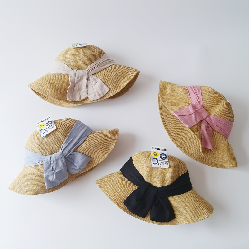 Simple Bow Children's Fisherman Hats display picture 2