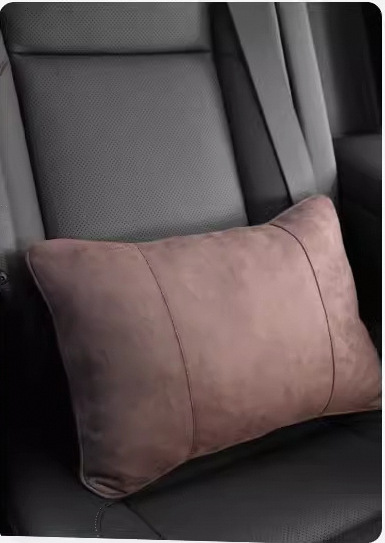 스웨이드 브라운 허리 지지대