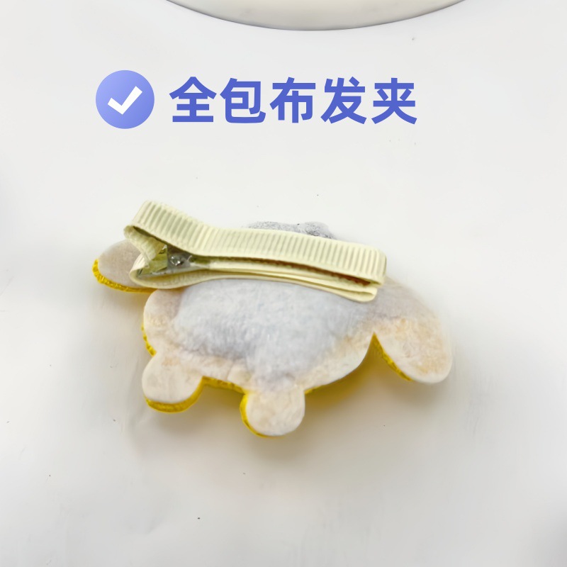 Nuevo clip de cabello de dibujos animados para niños todo incluido en tela lateral rotura clip de cabello de cabeza posterior clip de cabello adorable adornamiento de cabello de perro jade Gui image 4