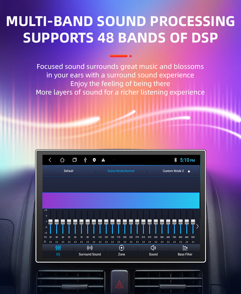13inch Octa-Core Cpu Dingwei Ts10S Android Car Large Screen with 4G2K Screen Car Dvd Ultra-Clear