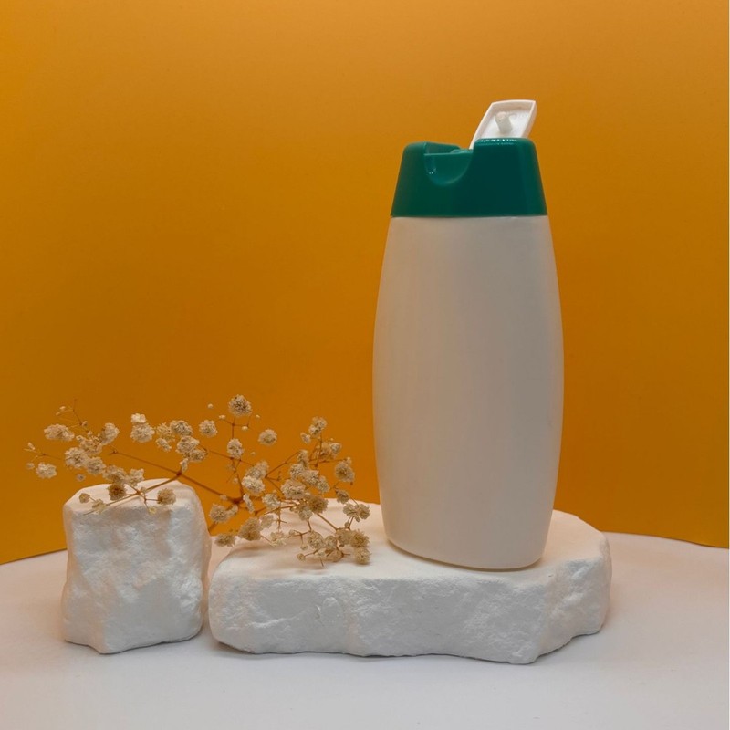スポットpe200mlシャンプー入浴剤日化洗浄保護包材瓶異形平瓶2色カバー瓶|undefined