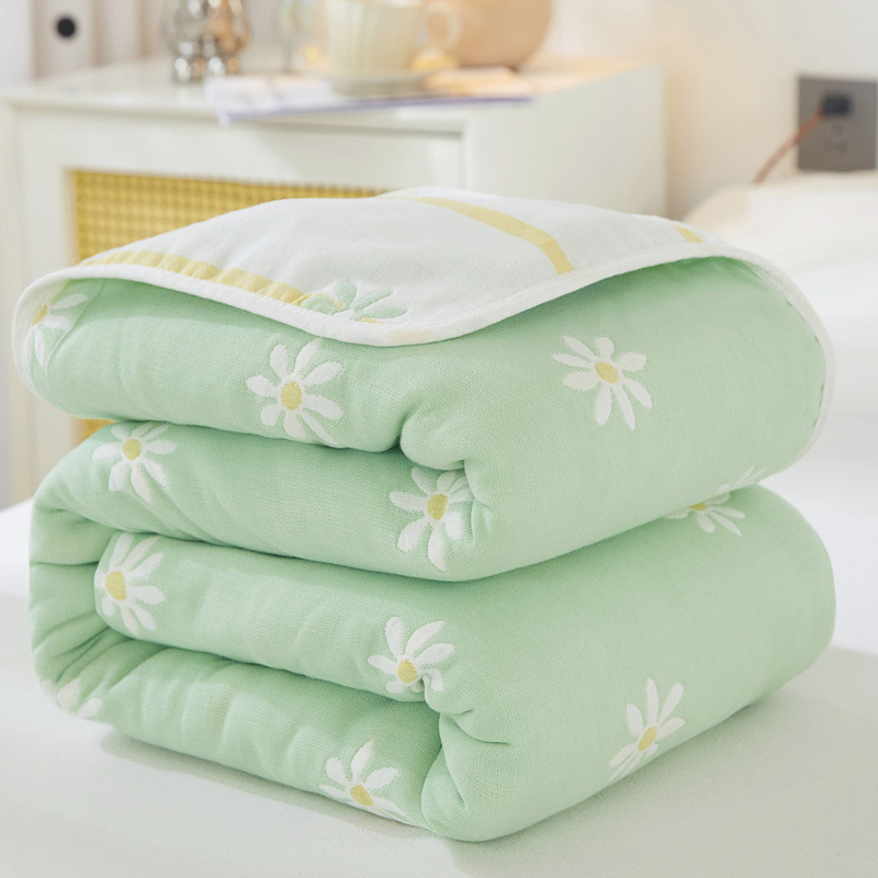 Toallas de gaza de algodón de seis capas, mantas de siesta de oficina, mantas de aire acondicionado, mantas de verano, mantas de verano de algodón sólido, sofá image 8