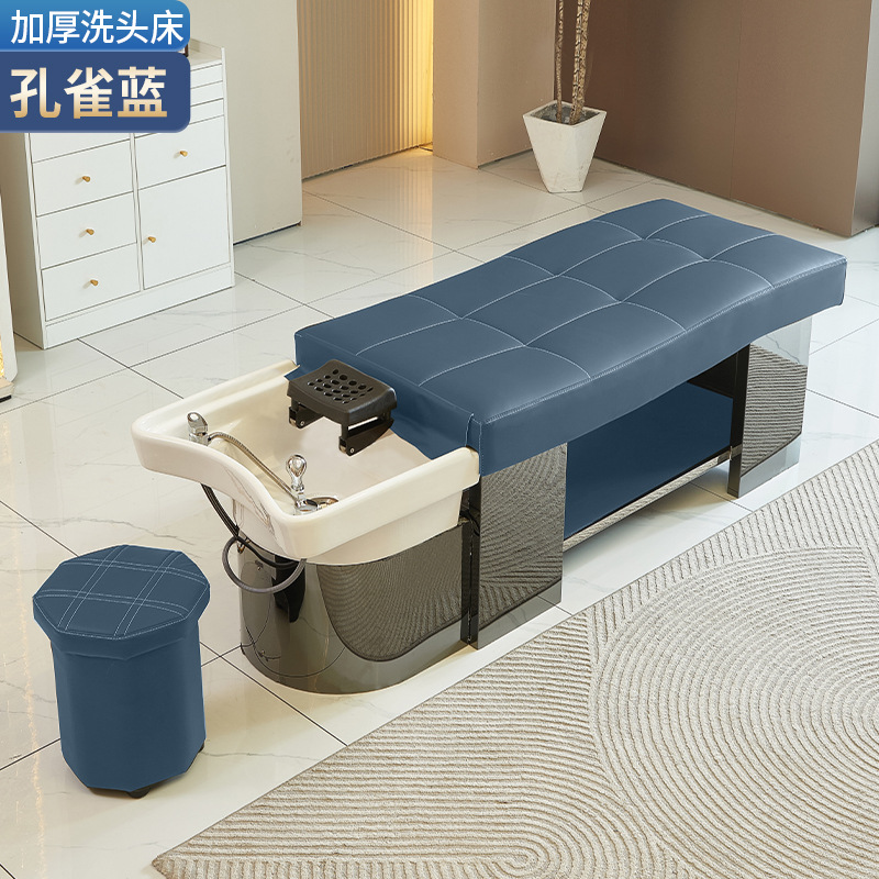Barbería cama de lavado de cabello cama especial tailandesa cama de lavado de cabello cama de cabello de acero inoxidable temperatura constante cama de lavado de cabello