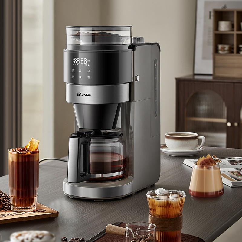 Bear American-Style Coffee Machine Kfj-H15Y8 Small Household Fully Automatic Grinding Integrated Smart Cleaning Office Machine Bear American-Style Coffee Machine Kfj-H15Y8 Small Household Fully Automatic Grinding Integrated Smart Cleaning Office Machine
