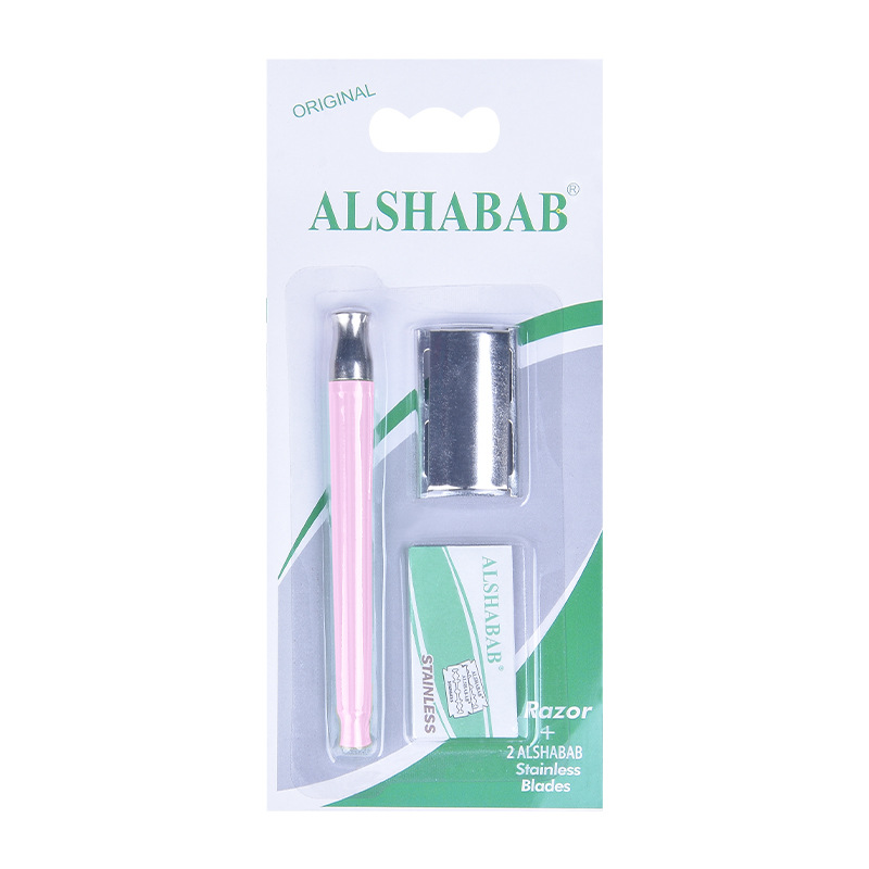 Rastrillo de Afeitar Manual Acero Inoxidable Doble Filo para Uso Doméstico