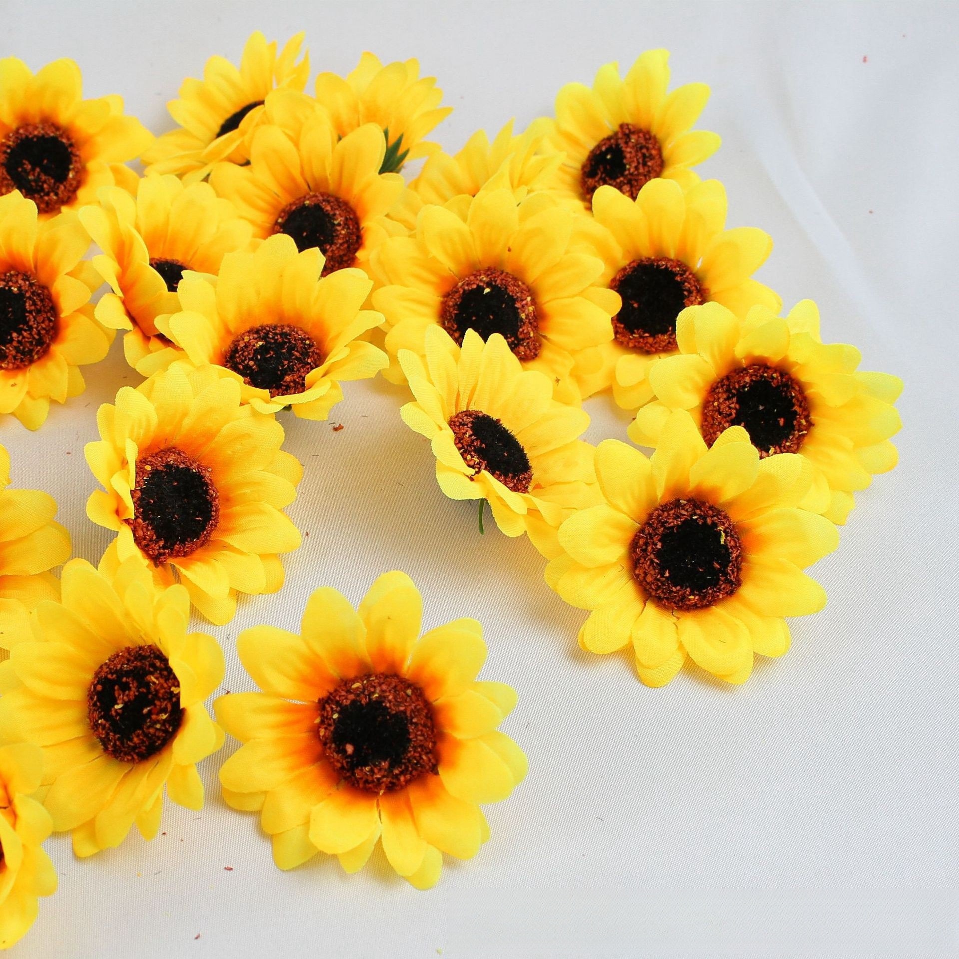 Especial transfronterizo para la producción de coronas de flores de sol pequeñas, pulsera de boda, suministro de cabeza de girasol de simulación de girasol