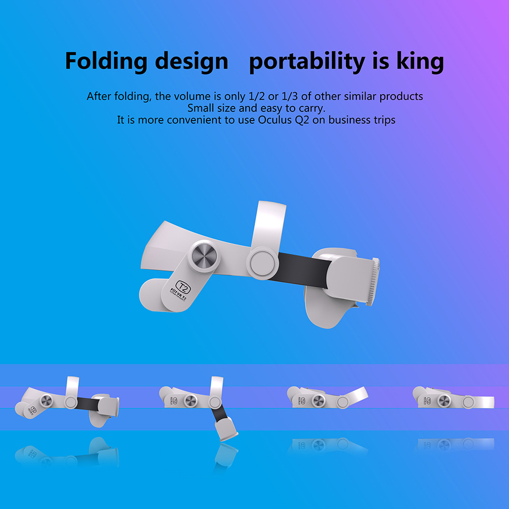 Cómodo desgaste de la cabeza de élite VR diadema todo en uno ajuste Oculus Quest2 accesorios de desgaste de la cabeza transfronteriza T2