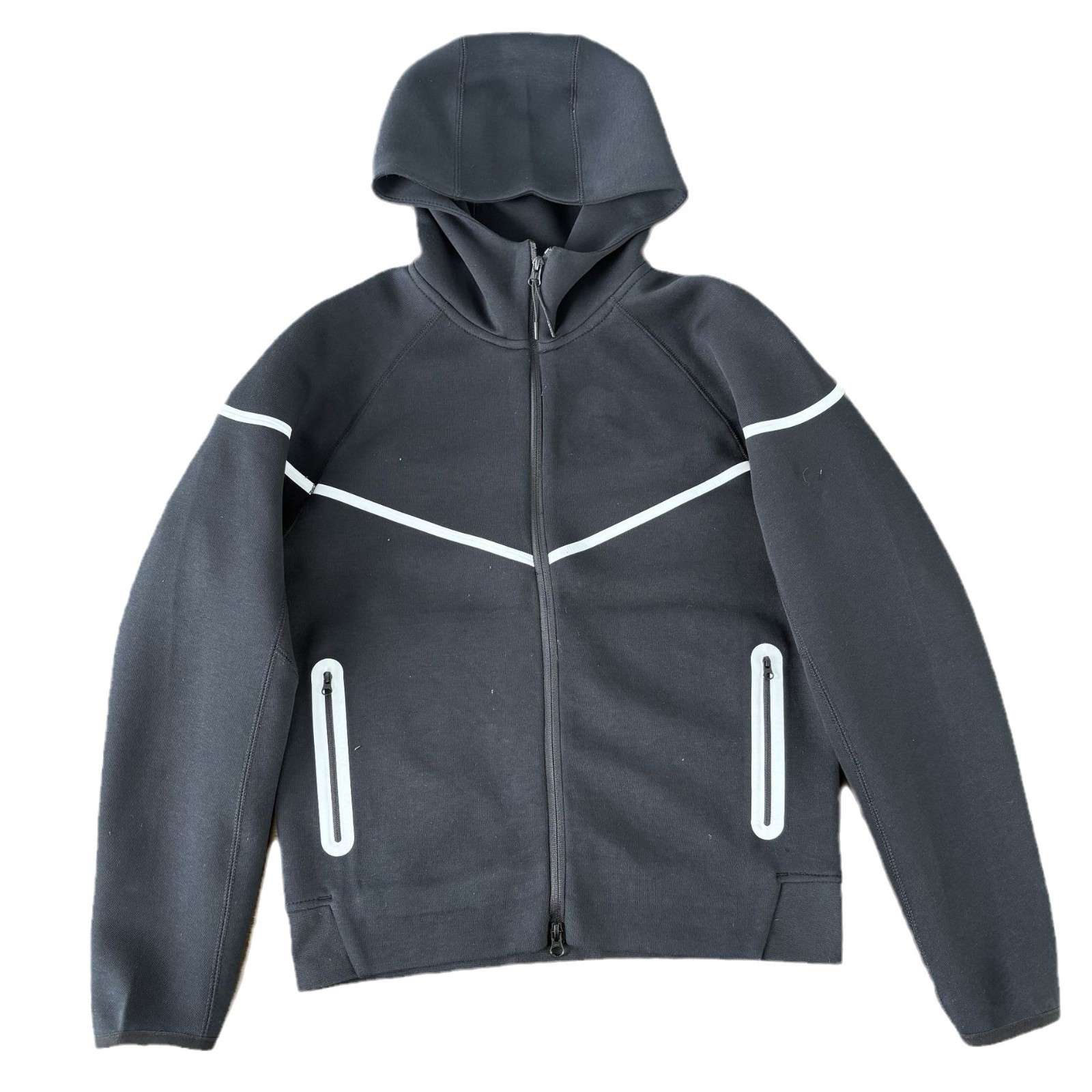 24 años primavera y otoño nuevo estilo camisa con cremallera deportes al aire libre ocio chaqueta con capucha capa de aire algodón chaqueta adhesiva reflectante hombres