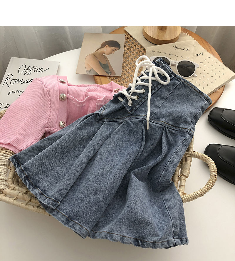 Summer Simple Style Solid Color Cotton Above Knee Skirts display picture 13