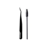 Black tweezers, brush, with your logo imprint