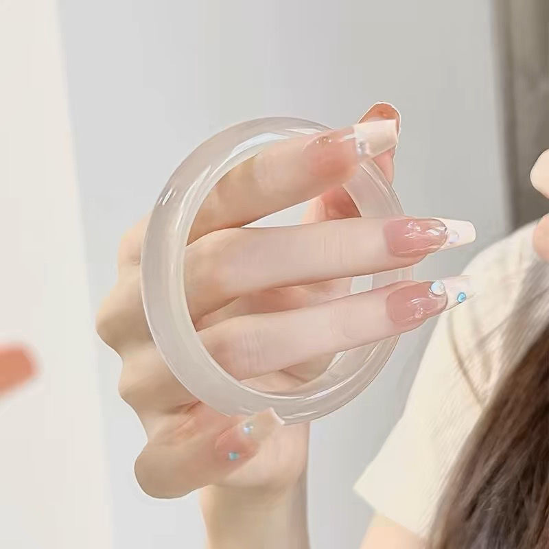 New Chinese Style Glass Antique Bracelet Women's Light Luxury Jewelry Simple Design All-match Gift Jewelry S664