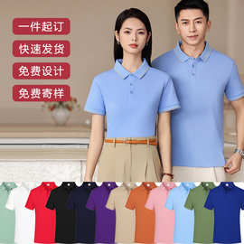 厂家批发夏季POLO衫清凉透气休闲T恤公司团体服活动服企业文化衫