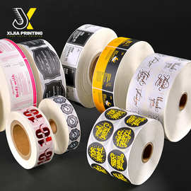 Glossy Waterproof Roll Print Logo Vinyl Label Sticker Custom
