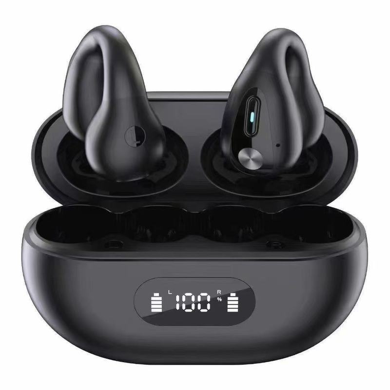 X22 クリップオン Bluetooth ヘッドセット HD デジタル ディスプレイ Q80 超長バッテリー寿命、快適な着用感、高品質の骨伝導ヘッドセット|undefined