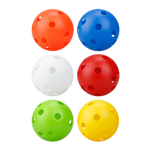 72mm Microsoft 26-hole indoor ping pong PE injection-molded floor ball practice ball children's toy