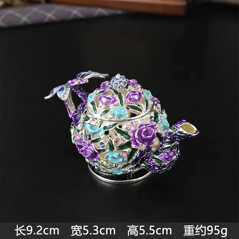 Teapot, storage system, metal enamel, storage box