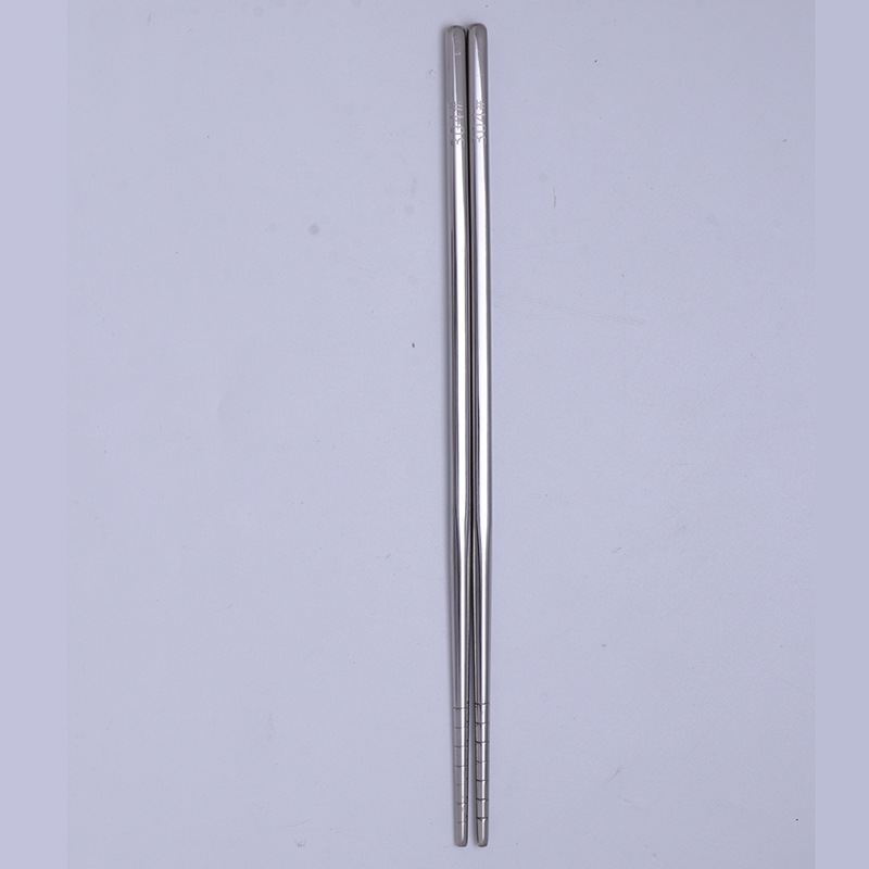 304 palillos de acero inoxidable aislamiento de calor del hogar chino antideslizante inoxidable palillos de seis anillos 5 pares traje de regalo fábrica al por mayor